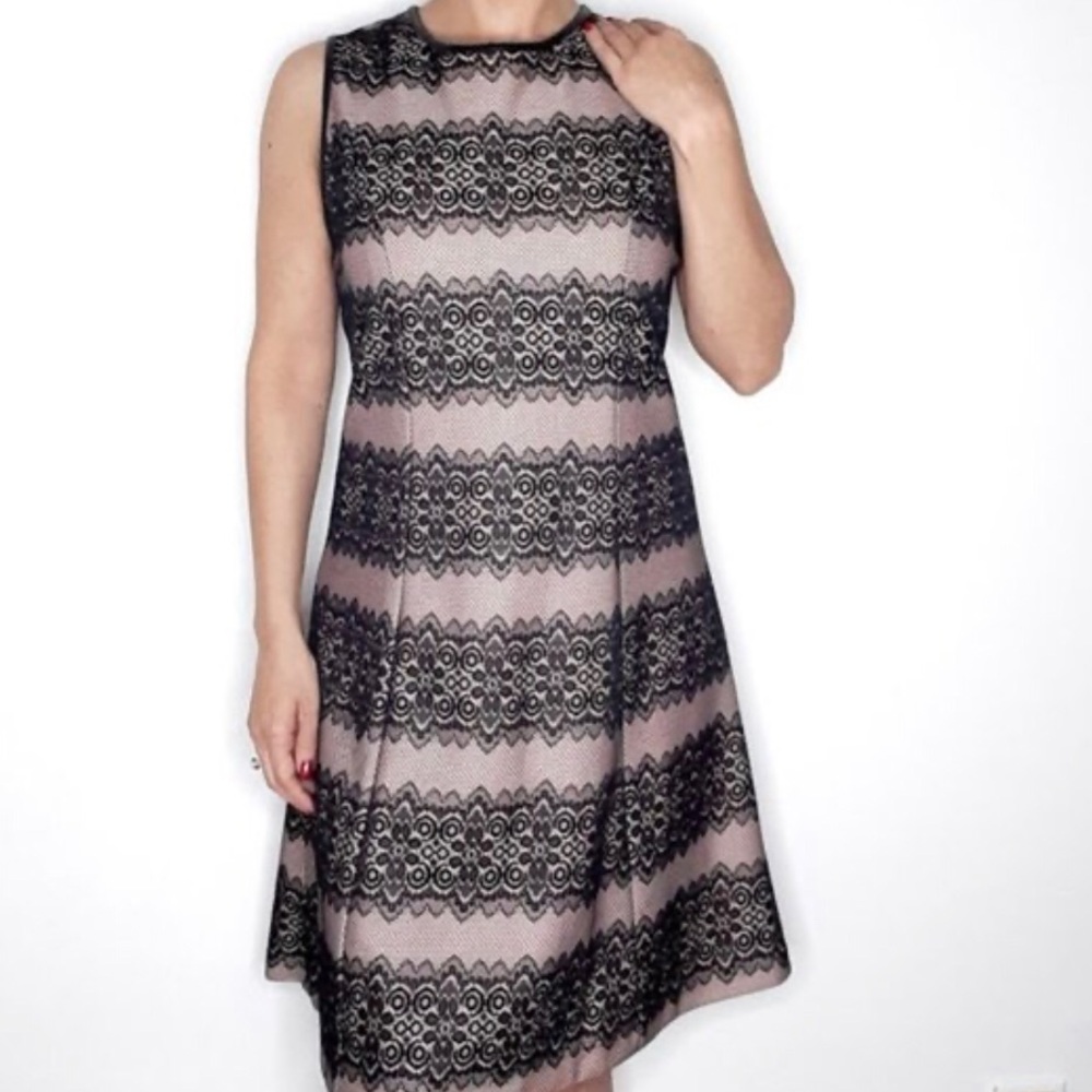 Jessica Simpson Lace and faux leather dress